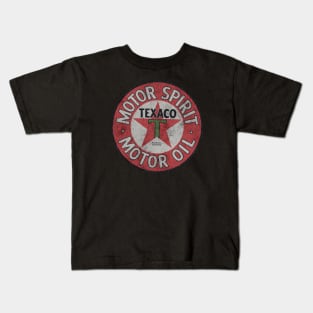 Texaco gasoline distressed design Kids T-Shirt